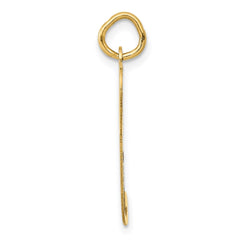 14k Large Fancy Script Letter P Initial Charm