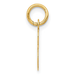 14k Small Script Letter S Initial Charm