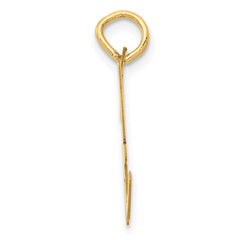 14k Large Script Letter H Initial Charm