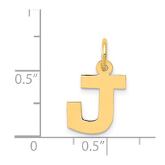 14k Small Block Letter J Initial Charm