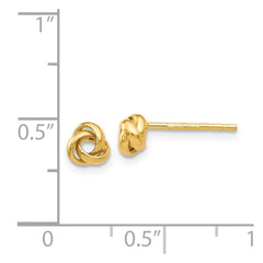 14k Polished Knot Post Earrings - 2