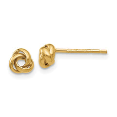 14k Polished Knot Post Earrings - 2