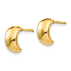 14k Polished Fancy Post Earrings - 3