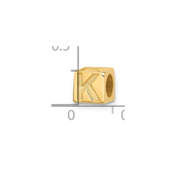 14ky Alphabet Bead Letter K