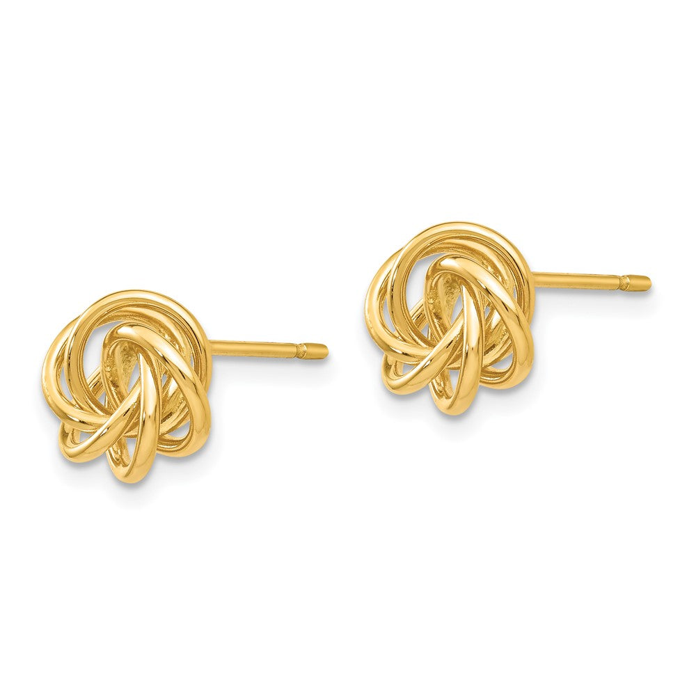 14k Polished Knot Post Earrings - 3
