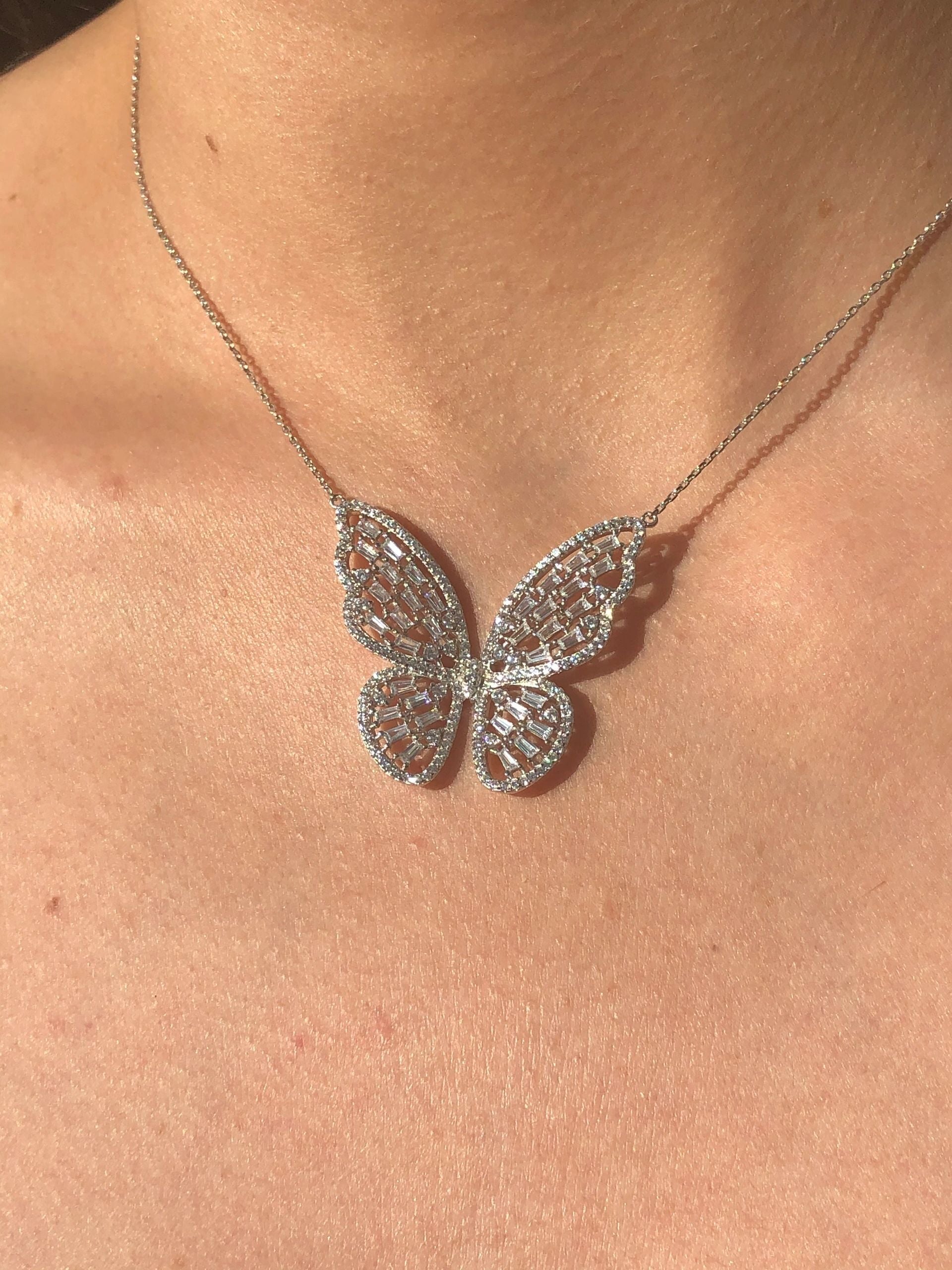 LIV Silver Butterfly Necklace