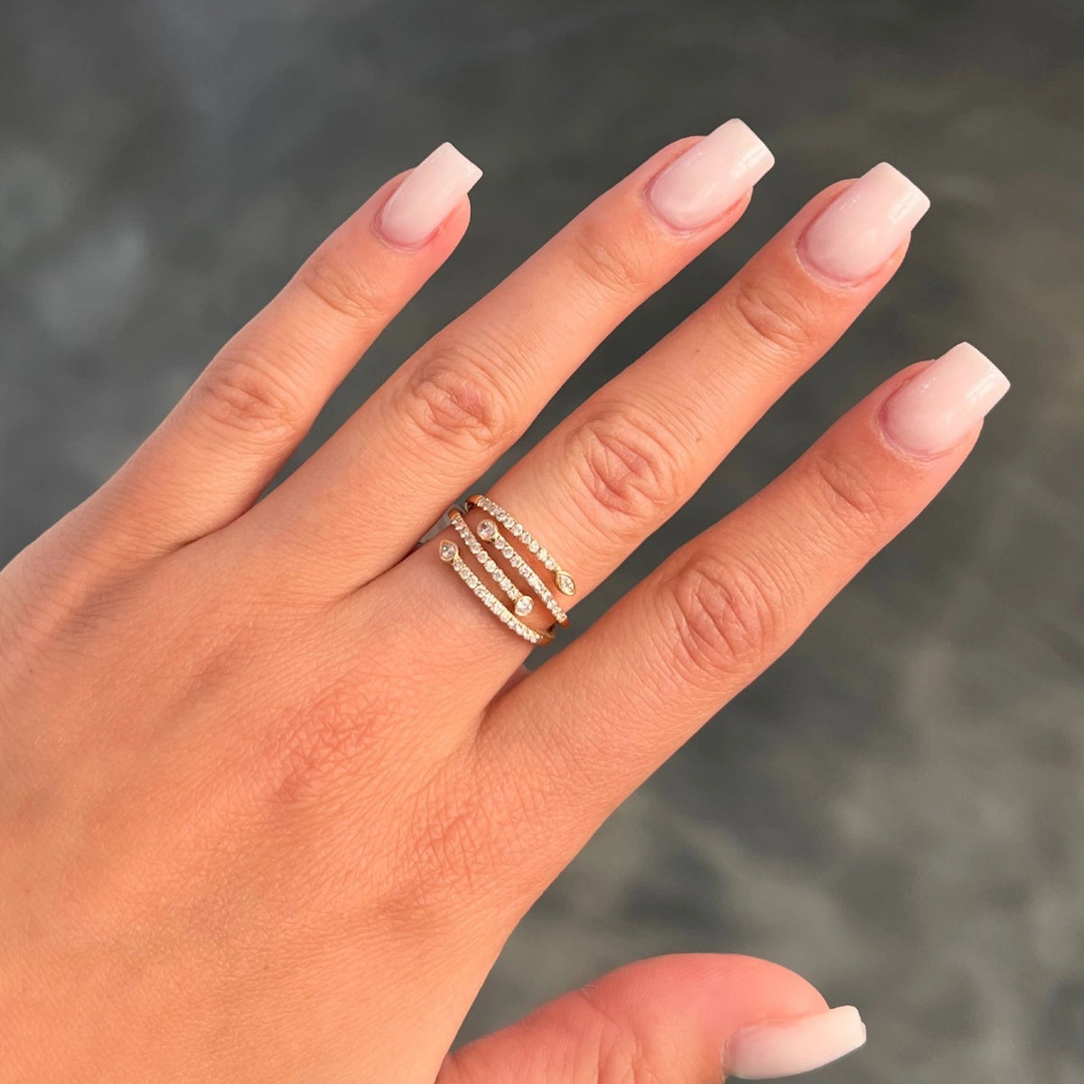 LIV “Zoey” Bypass Band Ring