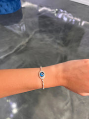 LIV "Lorraine" Large Evil Eye Tennis Bracelet