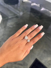 LIV "Deanna" Heart Halo Diamond Ring