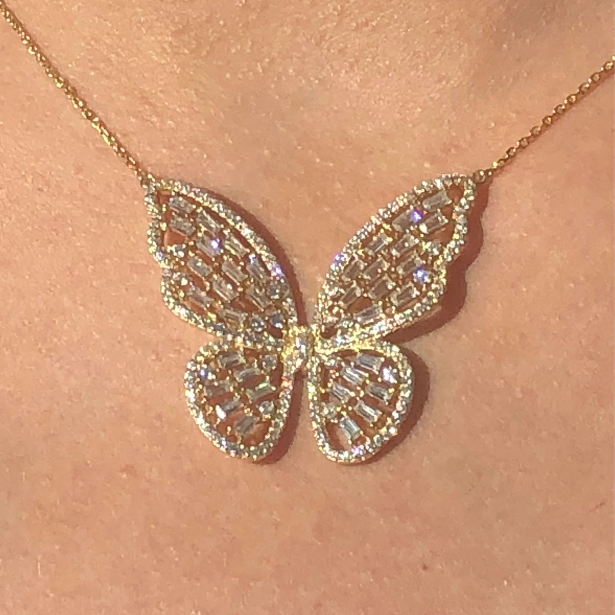 LIV Gold Butterfly Necklace