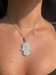 LIV "Justin" Hamsa Hand Diamond Necklace