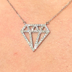 LIV x The Diamonds Girl White Gold Diamond Necklace