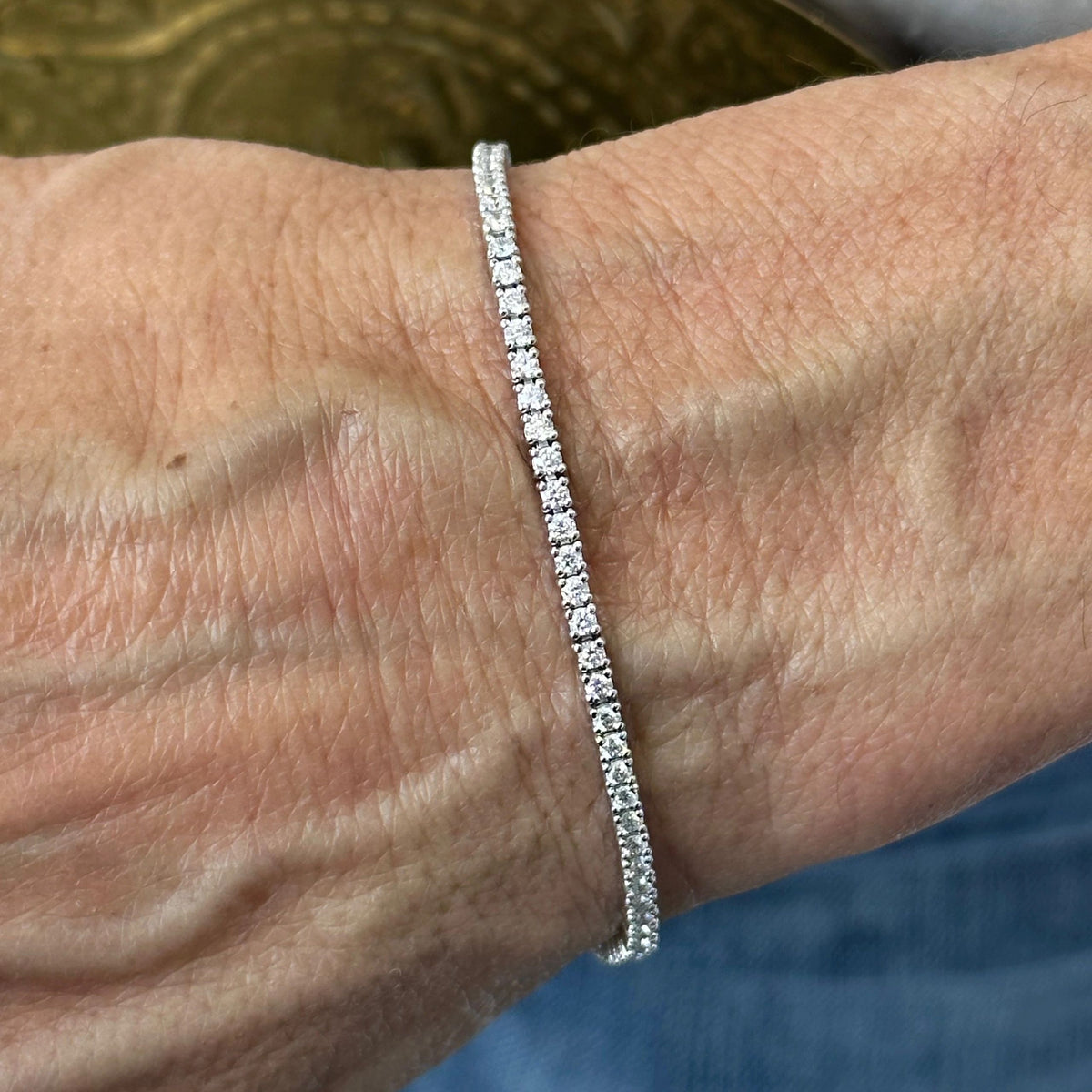 LIV “Olivia” Diamond Tennis Bracelet