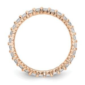 LIV 14k Rose Gold Round Diamond Eternity Band Ring Shared Prong 1.00ct  G/VS1