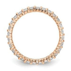 LIV 14k Rose Gold Round Diamond Eternity Band Ring Shared Prong 1.00ct  G/VS1