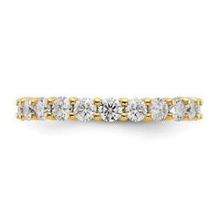 LIV 14k Yellow Gold Round Diamond Eternity Band Ring Shared Prong 2.00ct All Sizes Available G/VS