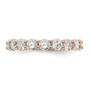 LIV 14k Rose Gold Round Diamond Eternity Band Ring Shared Prong 3.00ct  All Sizes Available G/VS1