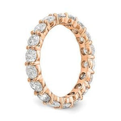 LIV 14k Rose Gold Round Diamond Eternity Band Ring Shared Prong 3.00ct  All Sizes Available G/VS1