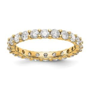 LIV 14k Yellow Gold Round Diamond Eternity Band Ring Shared Prong 2.00ct All Sizes Available G/VS