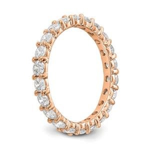 LIV 14k Rose Gold Round Diamond Eternity Band Ring Shared Prong 2.00ct G/VS1