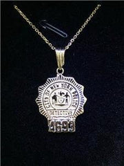 LIV 14k Yellow Gold Custom Made City of New York Police Detective Badge Pendant