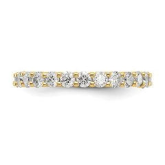 LIV 14k Yellow Gold Round Diamond Eternity Band Ring Shared Prong 1.50ct G/VS