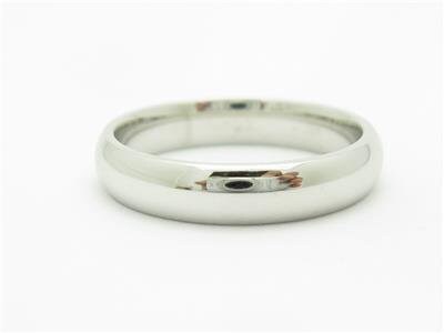 LIV 14k White Gold High Polish Finish Design Wedding Band Comfort Fit Ring Bridal