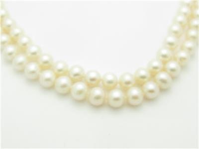 LIV Genuine 7mm Fresh Water Pearl 28" Bridal Necklace Gift