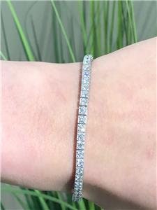 LIV 14k White Gold & Genuine White Diamonds 2.64ct G/VS1 Classic Tennis Bracelet