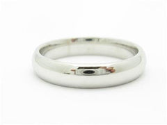 LIV 14k White Gold High Polish Finish Design Wedding Band Comfort Fit Ring Bridal