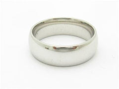LIV 14k Solid White Gold 8mm Wide Wedding Band Design Ring Bridal Size 6
