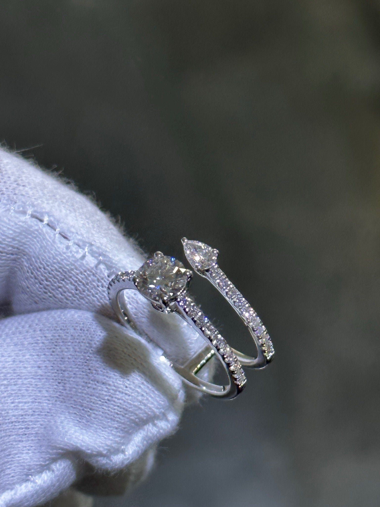 LIV 14k White Gold Lab Grown Round Cut Diamond Wedding Band Bridal Ring 1.26ct tw F-VS1 Size 7