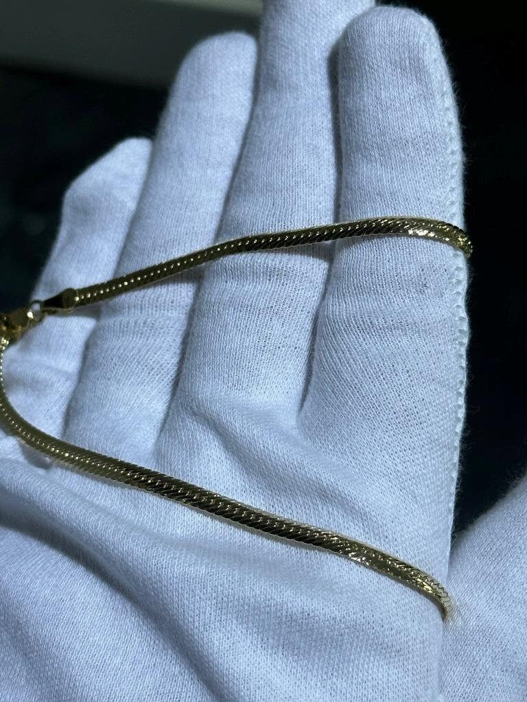 LIV 14k Yellow Gold Diamond Tennis Necklace 3.00ct tw Natural White Diamonds 16" L