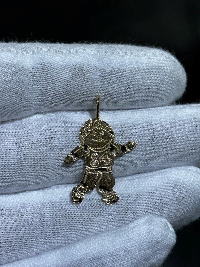 LIV 14k Yellow Gold Vintage Cabbage Patch Kids Halo Charm Pendant 1.5 Grams Gift