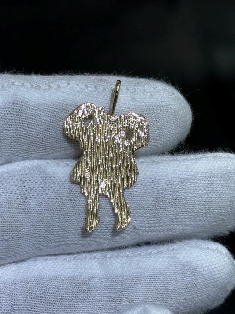 LIV 14k Yellow Gold Vintage Cabbage Patch Kids Halo Charm Pendant 2.2 Grams Gift