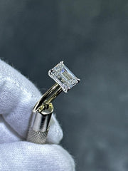 LIV Platinum Diamond Engagement Ring 2.50ct tw Lab Grown Radiant Cut Split Shank