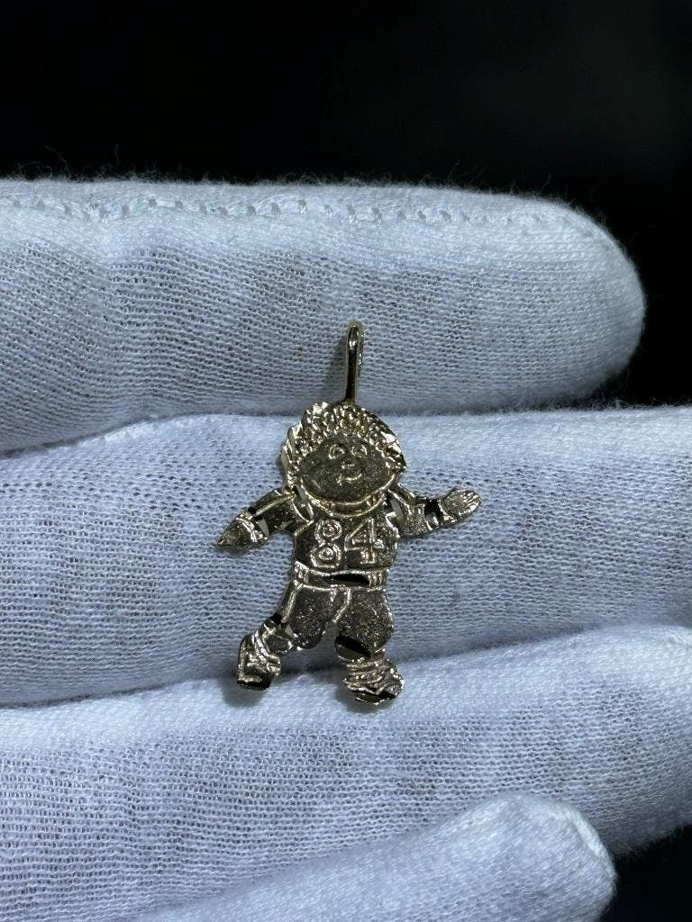 LIV 14k Yellow Gold Vintage Cabbage Patch Kids Halo Charm Pendant 1.5 Grams Gift