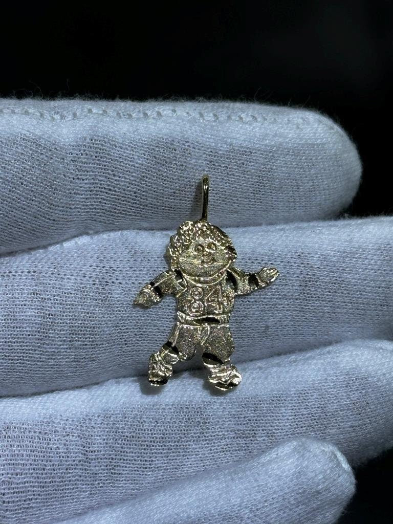 LIV 14k Yellow Gold Vintage Cabbage Patch Kids Halo Charm Pendant 1.5 Grams Gift